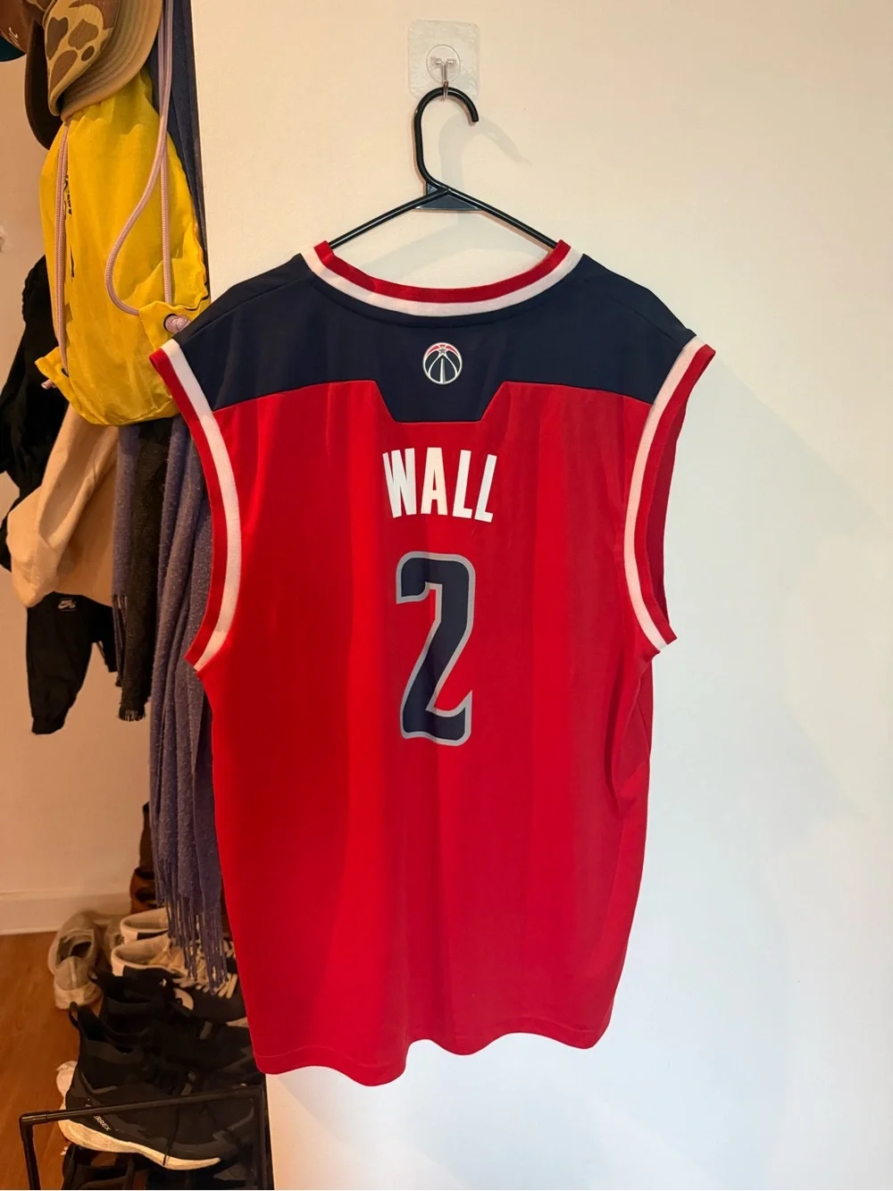adidas Red & Navy Washington Basketball Jersey #2